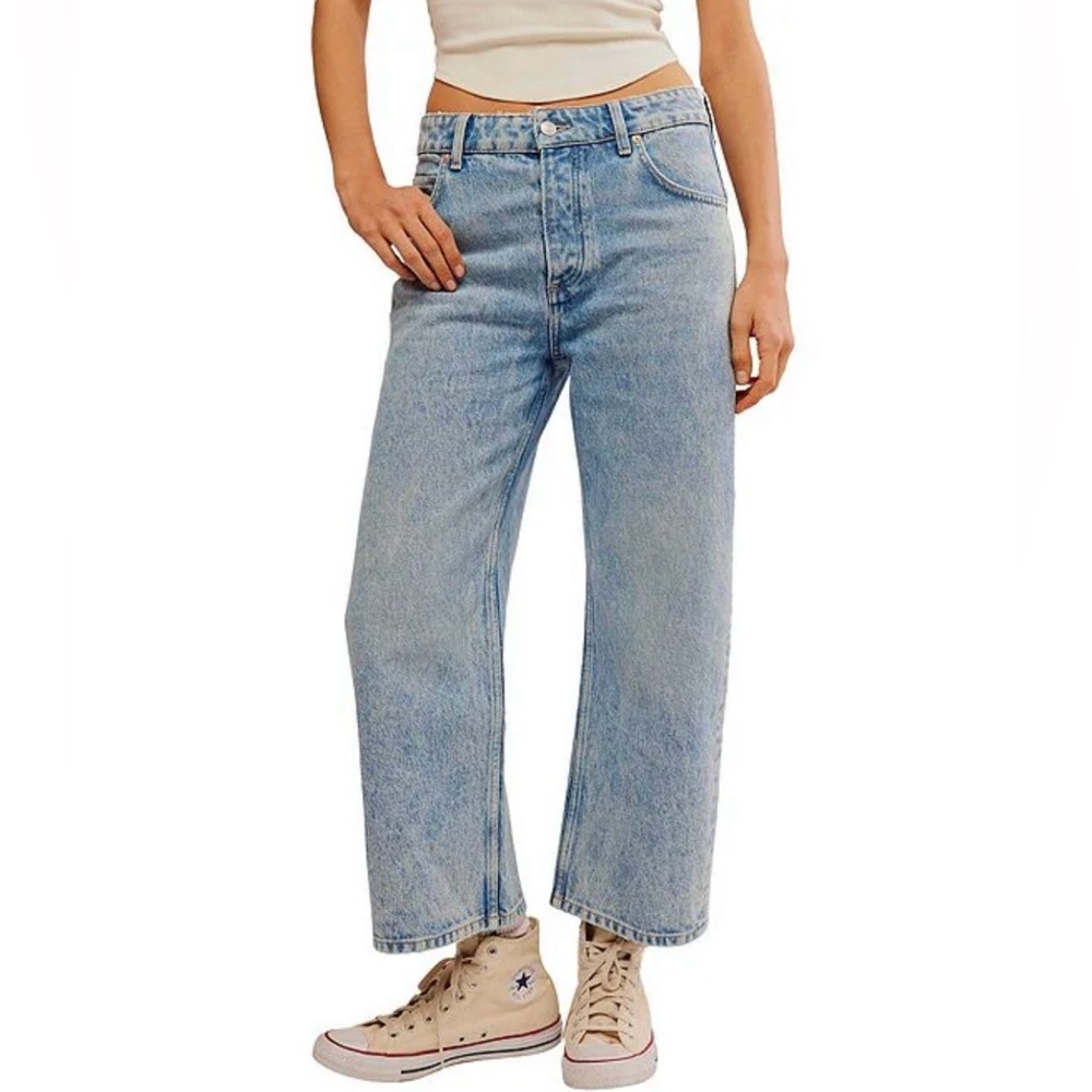 Free People We The Free Deep Trance Dropped Denim Boyfriend Jeans NWT Size 27